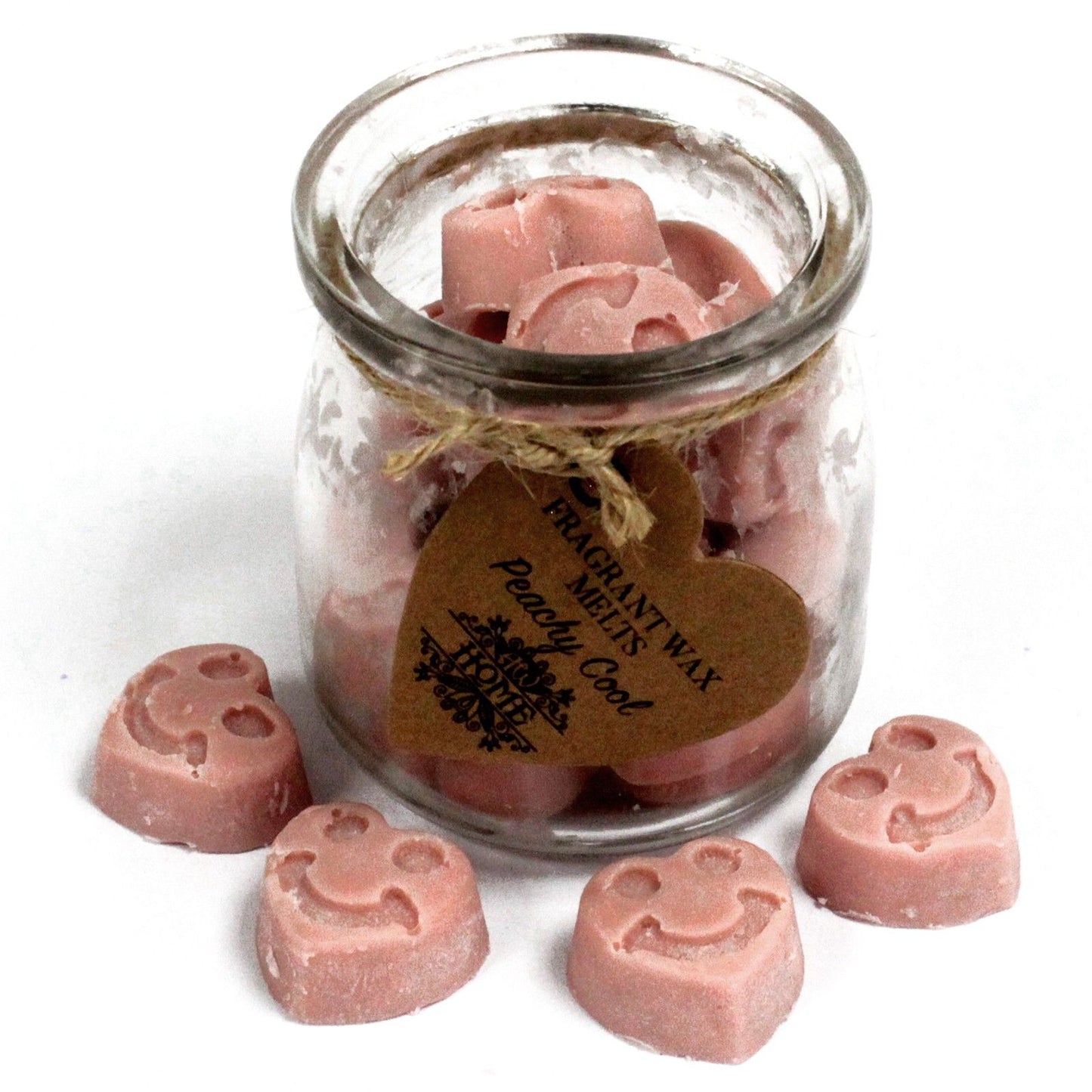 Soy Wax Heart Melts Jar - Peachy Cool
