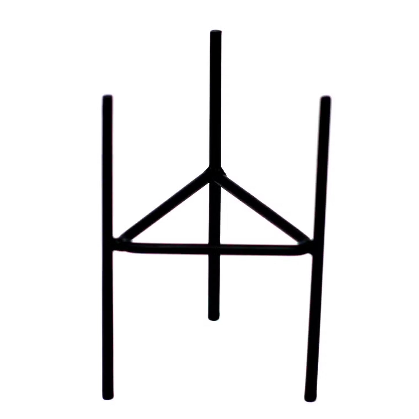 Black geometric shape on a white background