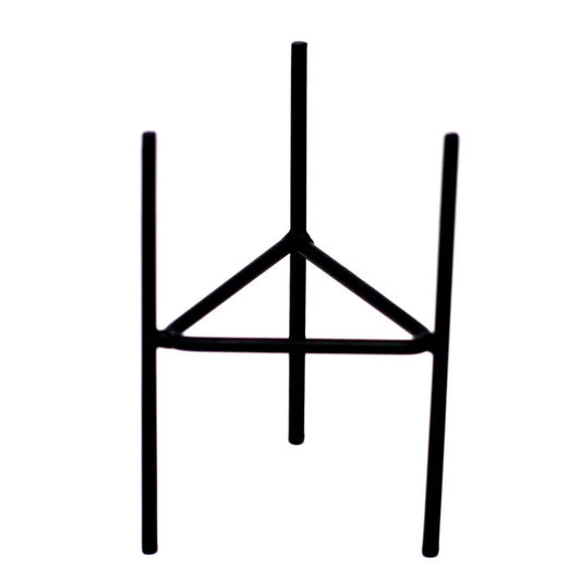 Black geometric shape on a white background