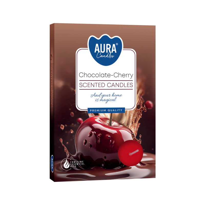 Scented Tealights (Chocolate & Sour Cherry) - Set of 6
