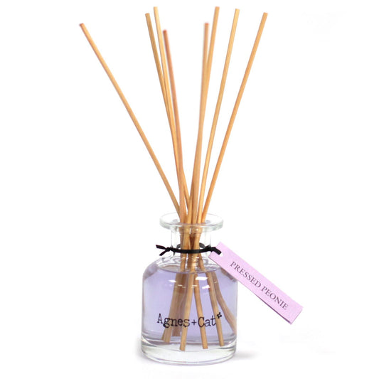 Agnes and Cat Pressed Peonie Reed Diffuser – 140ml - Ettovi Candle Company