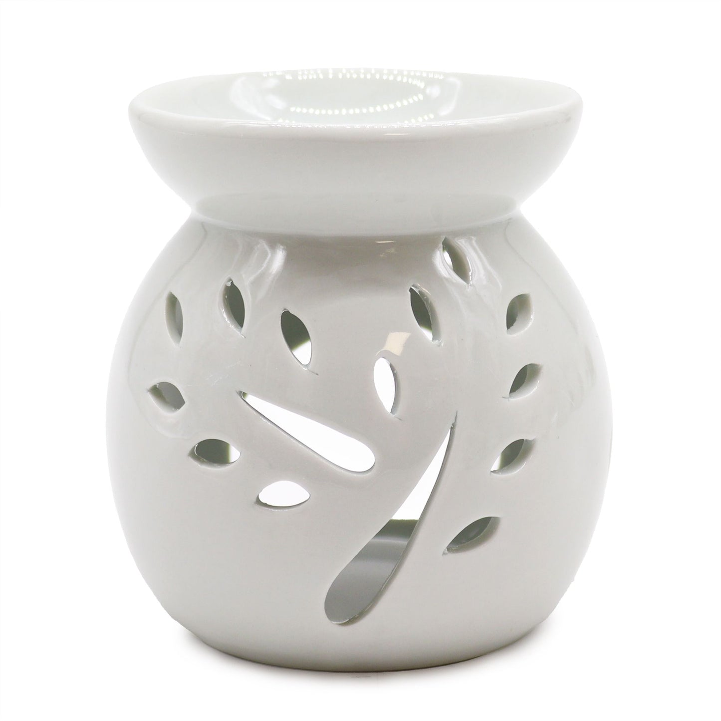 Large Tree Cut-Out Burner - White