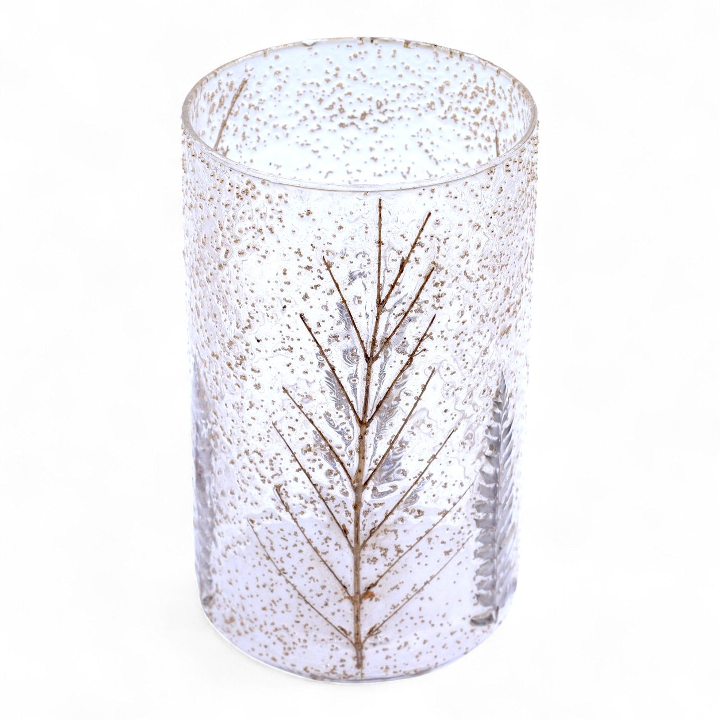 Natural Floral Glass - Tall Vase Candle Holder - Pino