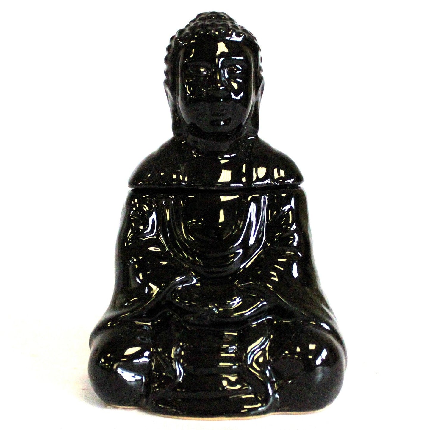 Sitting Buddha Burner - Black