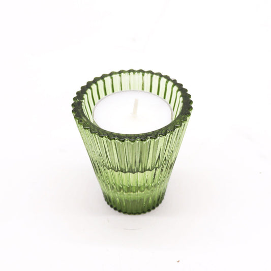 Flip Glass Tealight and Taper Candle Holder – Garden Jade - Ettovi Candle Company