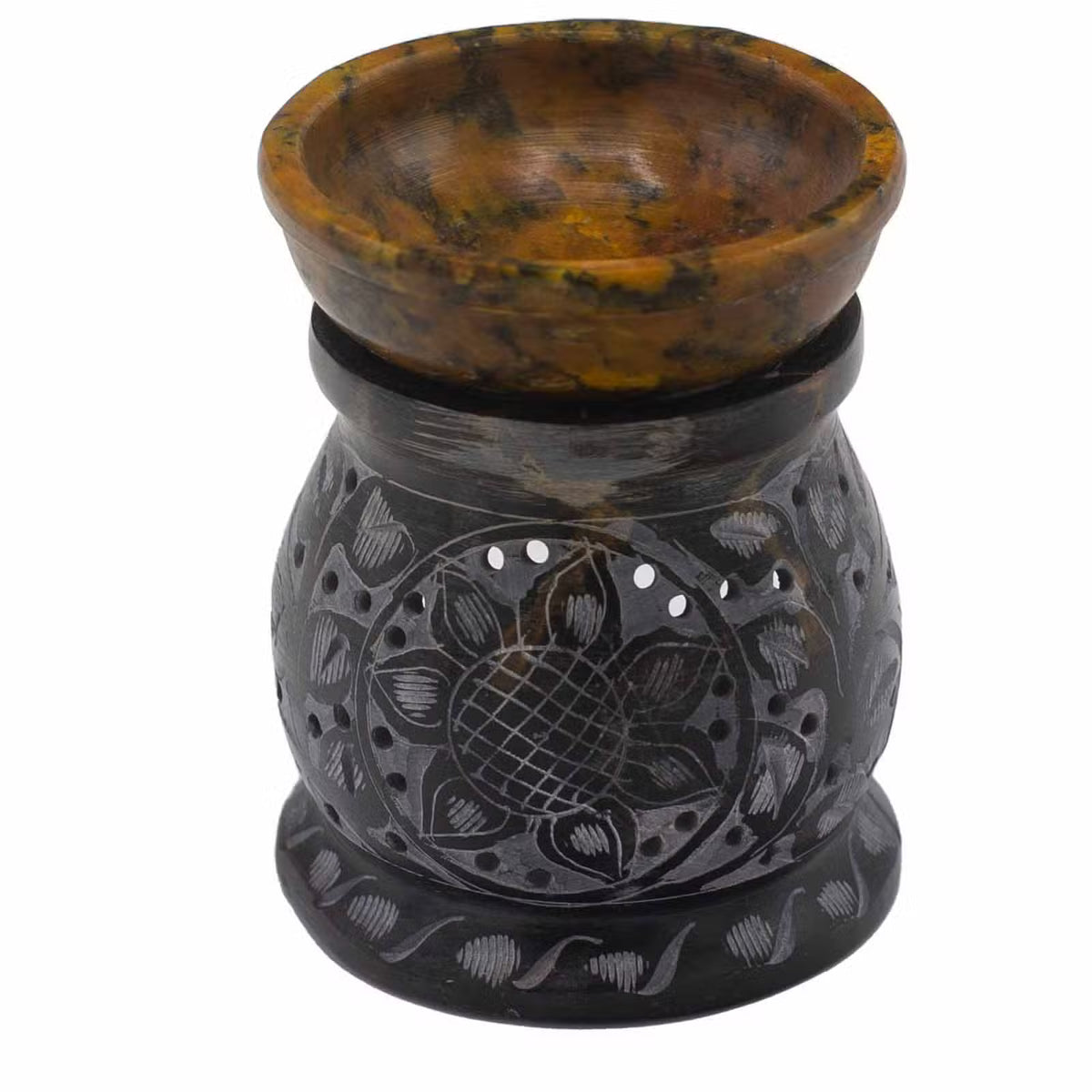 Mandala Flower Soapstone Wax Melt Burner