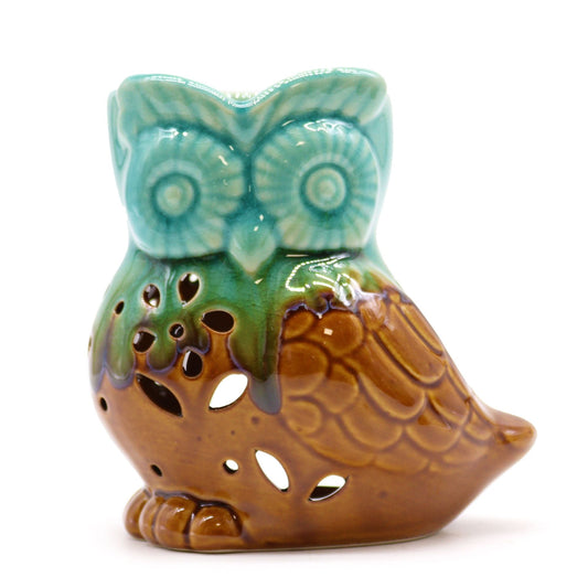 Rustic Owl Side-On Wax Melt Burner - Ettovi Candle Company