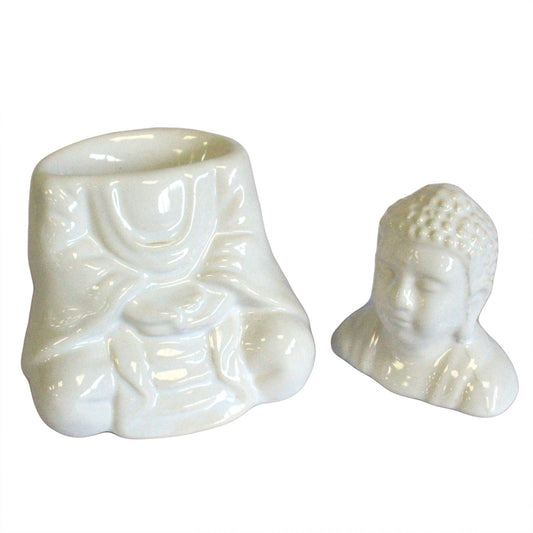Sitting Buddha - White
