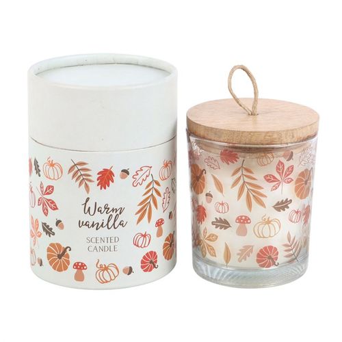 Autumn Leaves (White) Candle