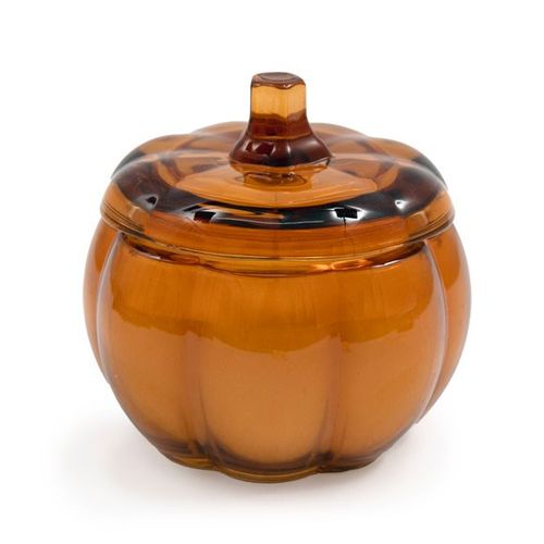 Glass Pumpkin Candle