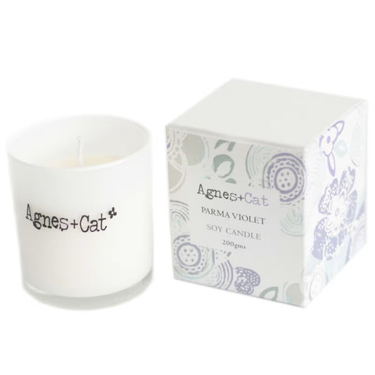 Agnes and Cat Parma Violet Votive Candle - Ettovi Candle Company