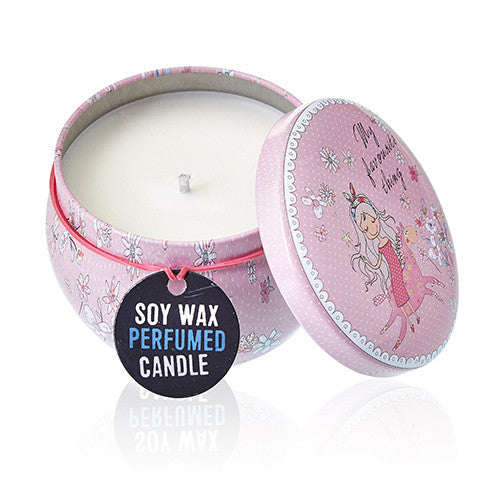 Art Tin Candle (Friendly Messages)