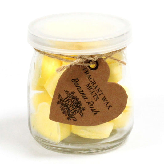 Soy Wax Heart Melts Jar - Banana Rush