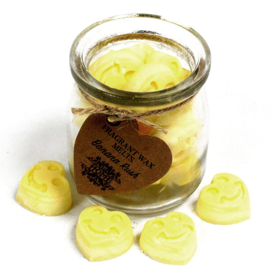 Soy Wax Heart Melts Jar - Banana Rush