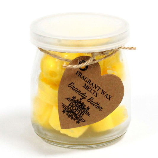 Soy Wax Heart Melts Jar - Brandy Butter