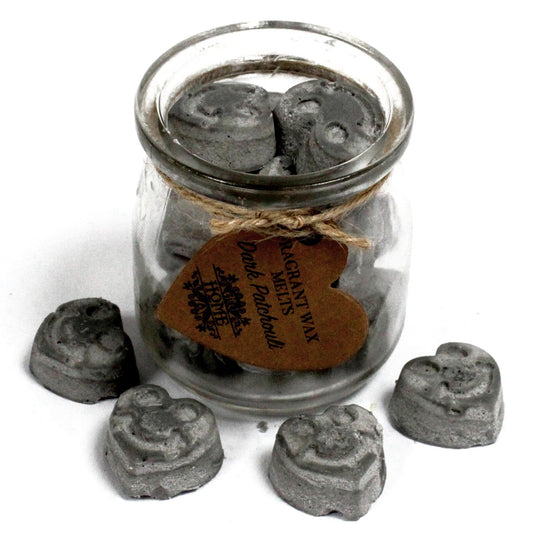 Soy Wax Heart Melts Jar - Dark Patchouli