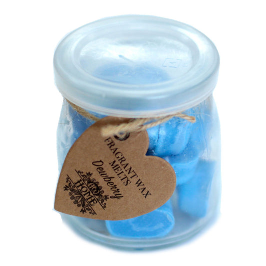 Soy Wax Heart Melts Jar - Dewberry