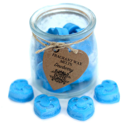 Soy Wax Heart Melts Jar - Dewberry