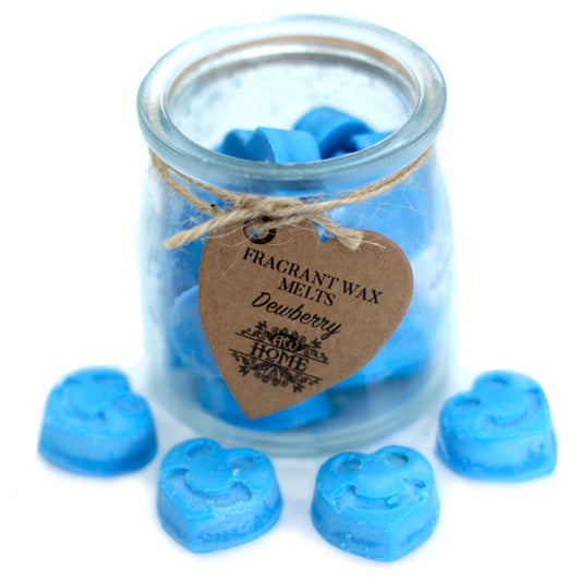 Soy Wax Heart Melts Jar - Dewberry