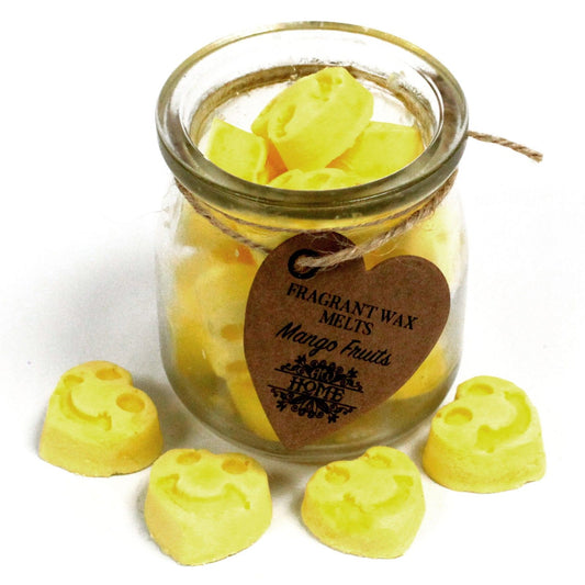 Soy Wax Heart Melts Jar - Mango Fruits