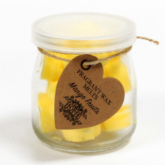 Soy Wax Heart Melts Jar - Mango Fruits