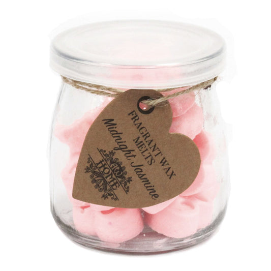 Soy Wax Heart Melts Jar - Midnight Jasmine