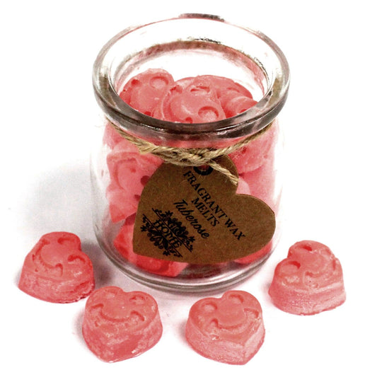 Soy Wax Heart Melts Jar - Tuberose