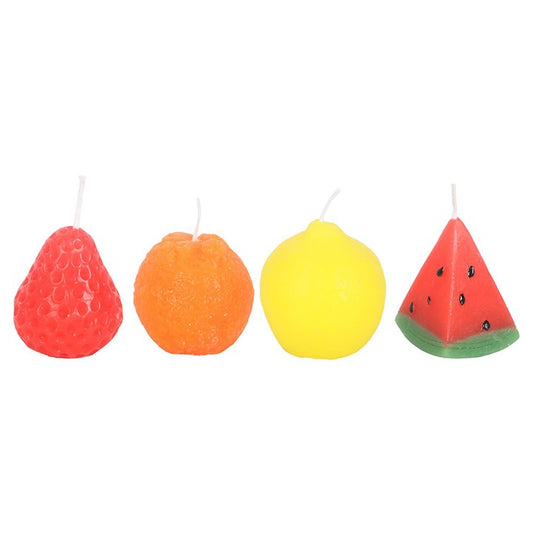 Fruit Shaped Candles - Set Of 4