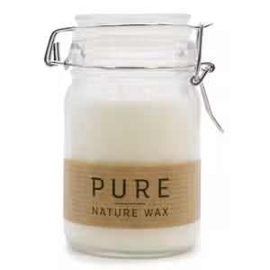 Jar of Pure Nature Wax on a white background