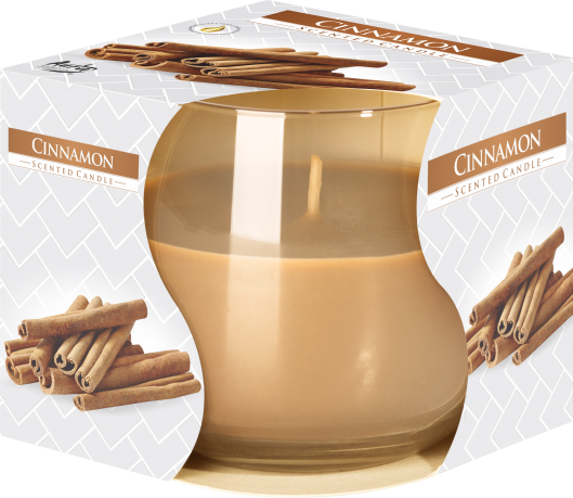 Scented Glass Candle (Cinnamon)