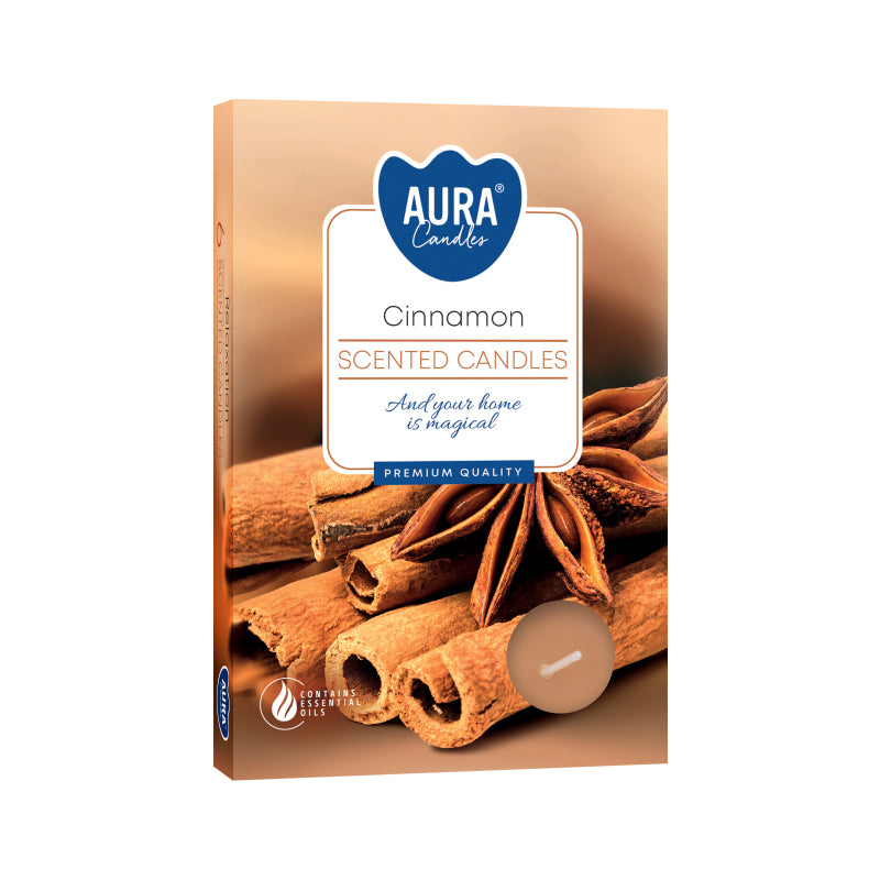 Scented Tealights (Cinnamon) - Set of 6
