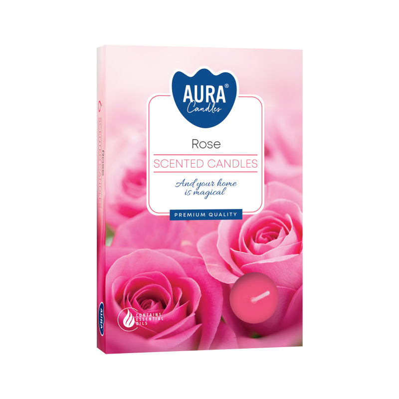 Scented Tealights (Rose) - Set of 6