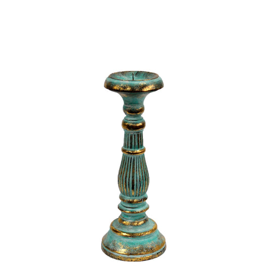 Candle Holder (Turquoise Gold 30cm)