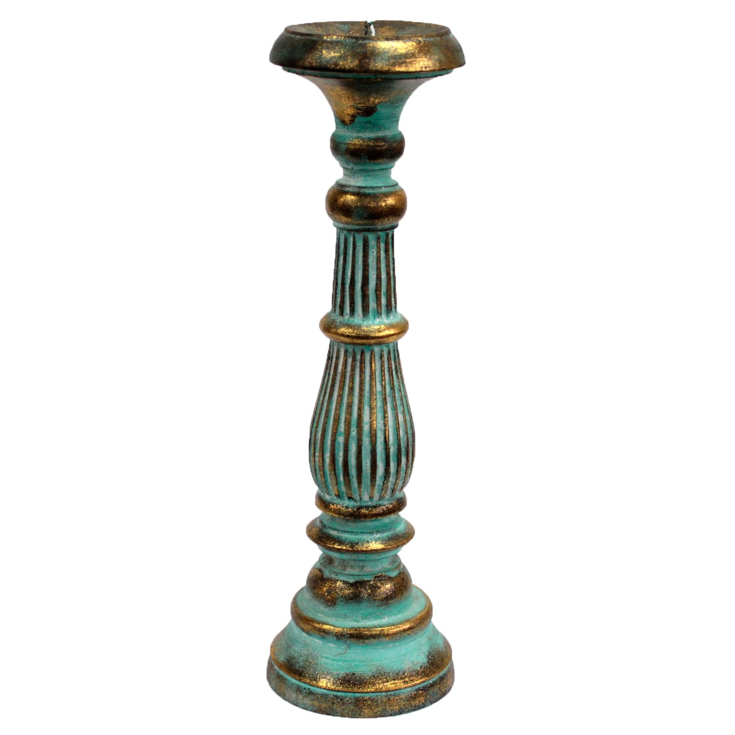 Candle Holder (Turquoise Gold 40cm)