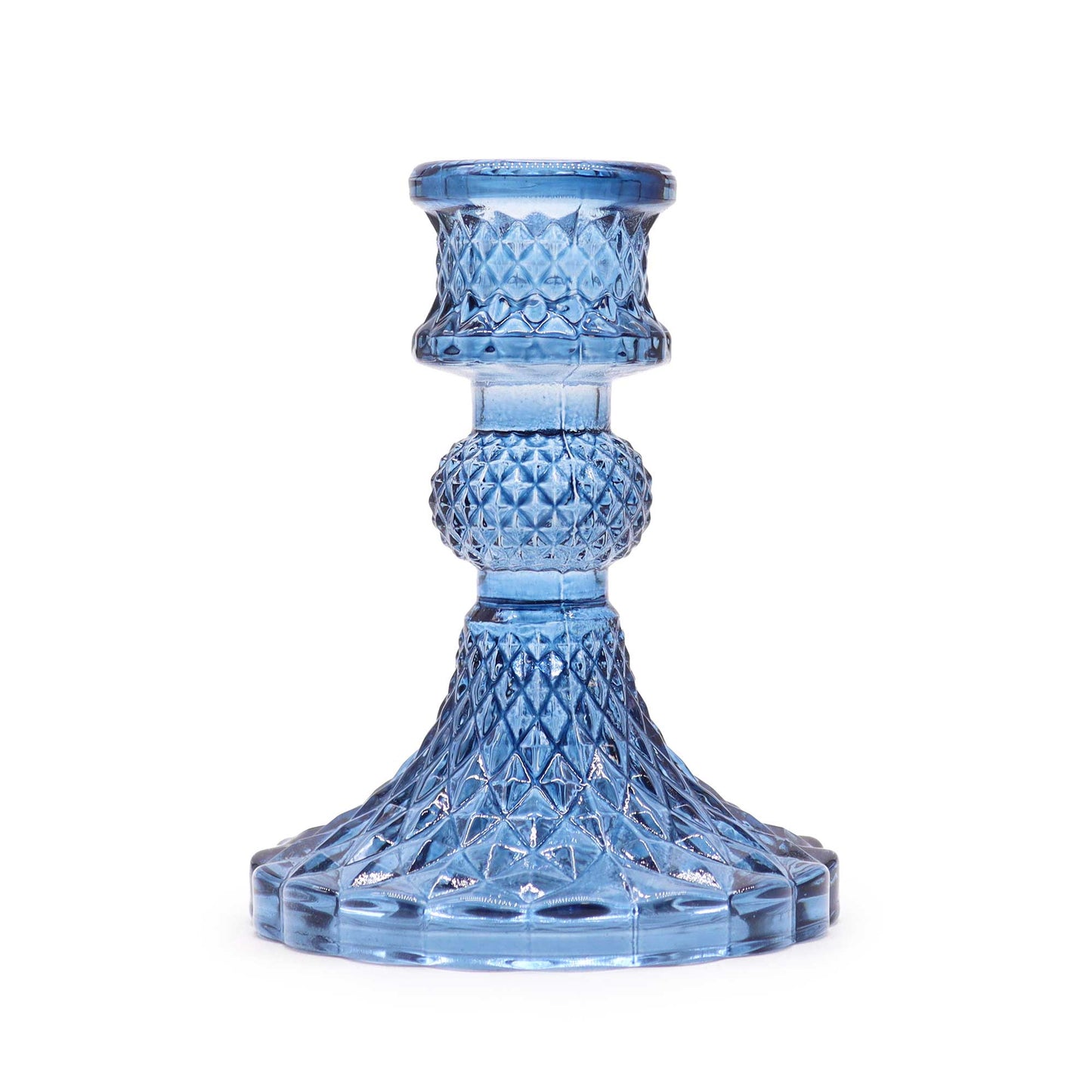 Vintage Dinner Candle Holder (Royal Blue) - Set of 2