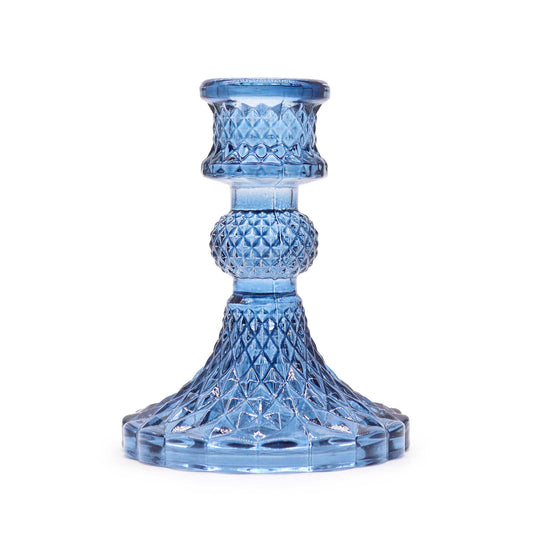 Vintage Dinner Candle Holder (Royal Blue) - Set of 2