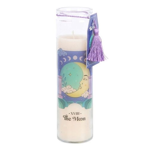 The Moon Tarot Card Tube Candle