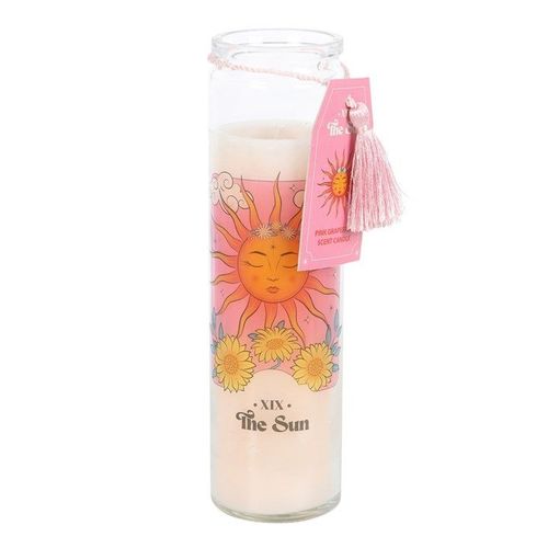 The Sun Tarot Card Tube Candle