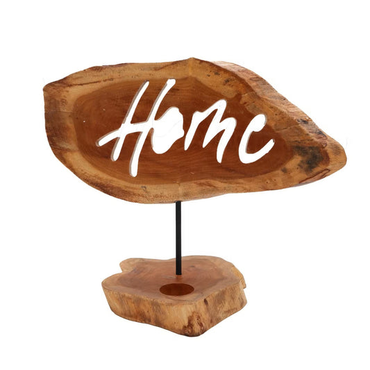 Wooden Home Tealight Holder - Ettovi Candle Company