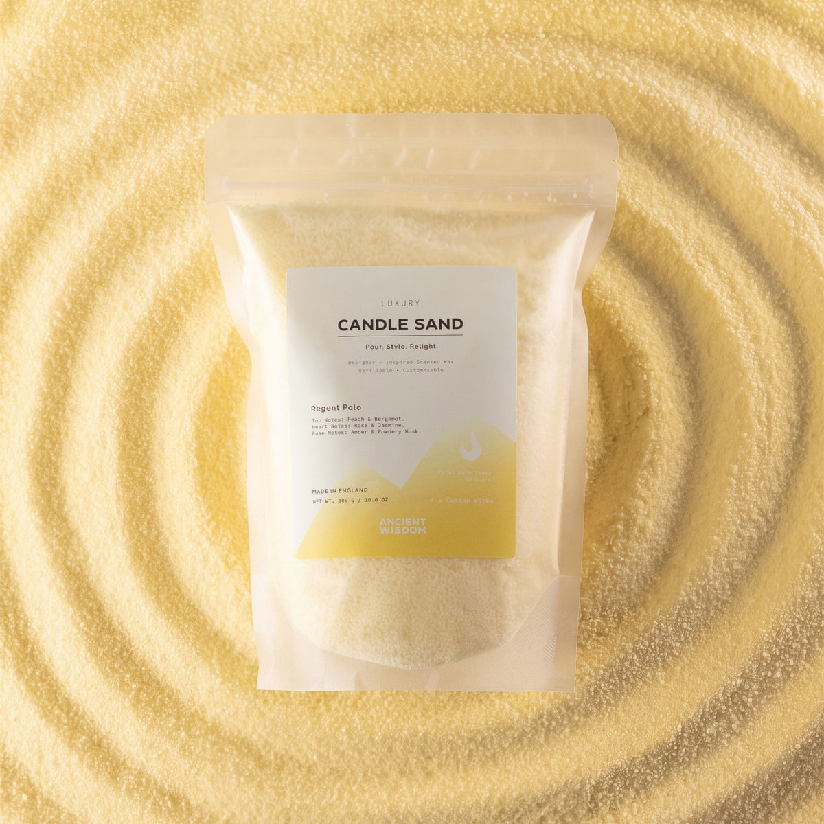 Yellow Candle Sand Regent Polo - Ettovi Candle Company