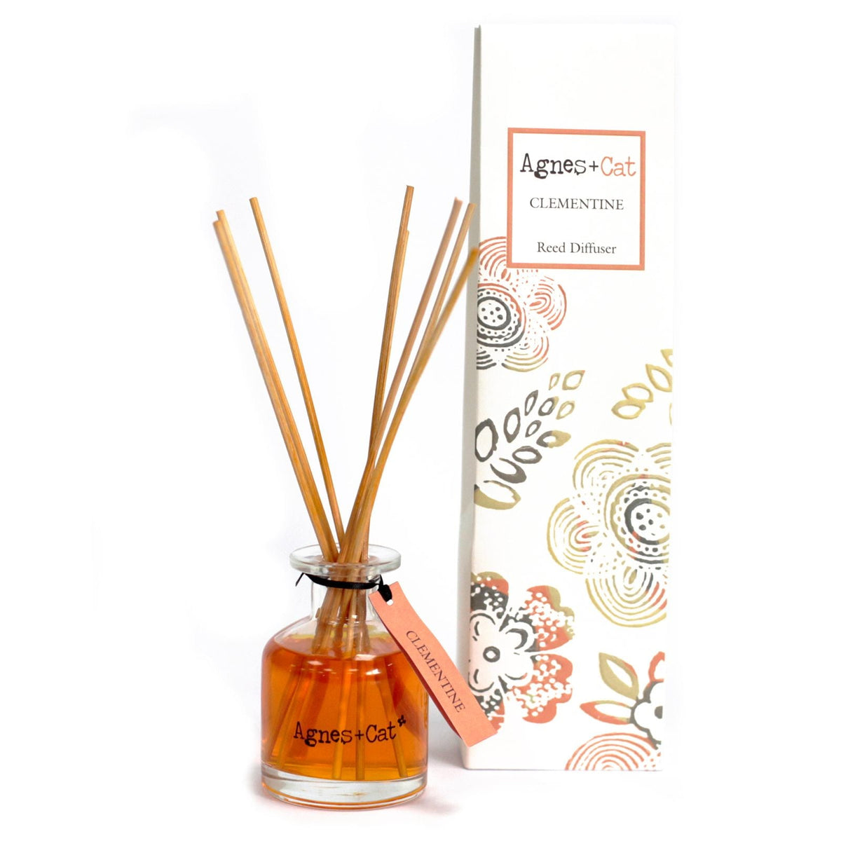 Agnes and Cat Clementine Reed Diffuser – 140ml - Ettovi Candle Company