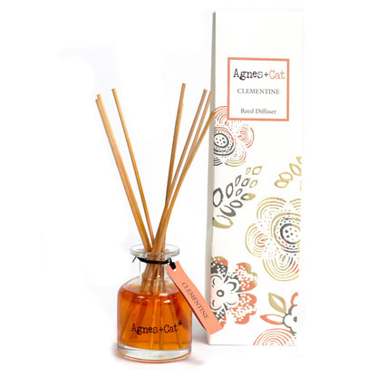 Agnes and Cat Clementine Reed Diffuser – 140ml - Ettovi Candle Company