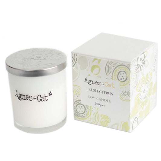 Agnes and Cat Fresh Citrus Votive Candle - Ettovi Candle Company