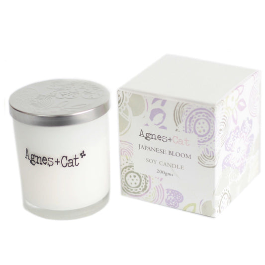 Agnes and Cat Japanese Bloom Votive Candle - Ettovi Candle Company