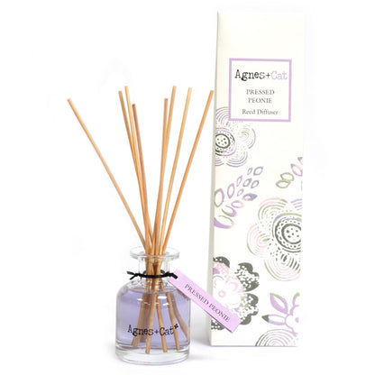 Agnes and Cat Pressed Peonie Reed Diffuser – 140ml - Ettovi Candle Company