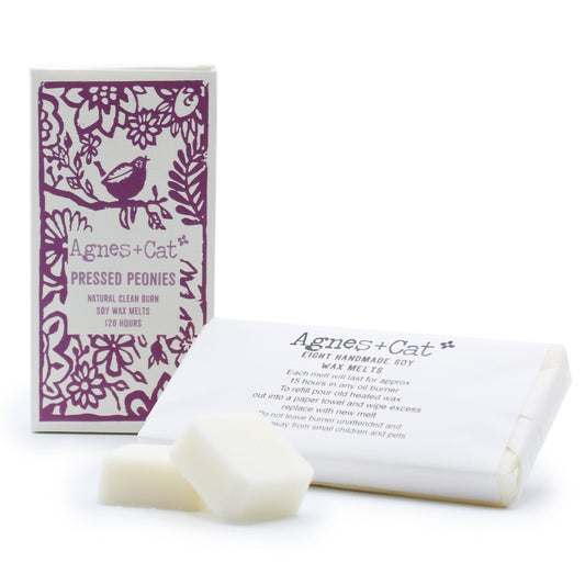 Agnes and Cat Pressed Peonies Wax Melt - Ettovi Candle Company