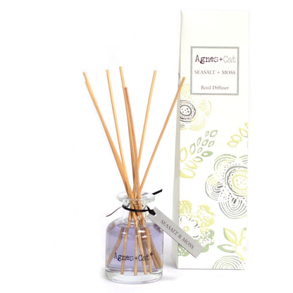 Agnes and Cat Seasalt and Moss Reed Diffuser – 140ml - Ettovi Candle Company