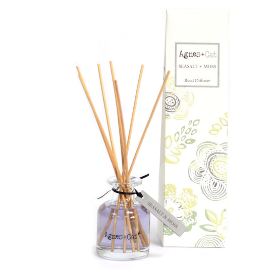Agnes and Cat Seasalt and Moss Reed Diffuser – 140ml - Ettovi Candle Company