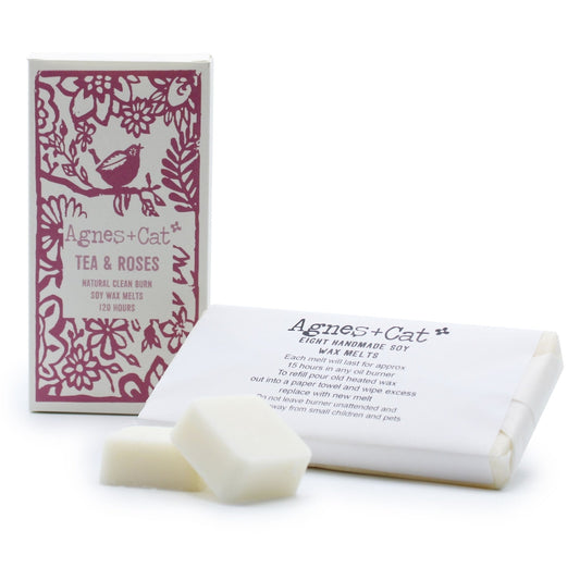 Agnes and Cat Tea and Roses Wax Melt - Ettovi Candle Company