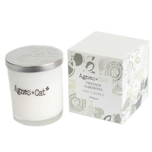 Agnes and Cat Vintage Gardenia Votive Candle - Ettovi Candle Company